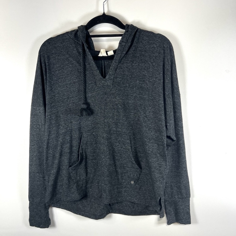 Roxy Women's Charcoal Hoodie Women's Size Medium Beach Boho Drawstring